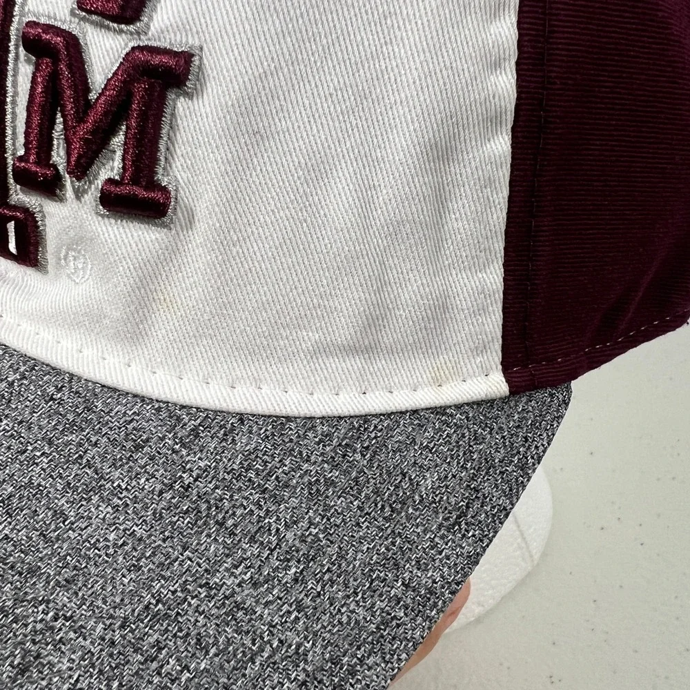 Adidas‎ Texas A&M Aggies Red White Gray Hat Cap S/M Superflex